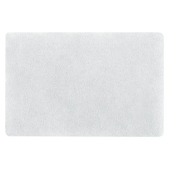 MSV Alfombra para baño Fino - 40 x 60 cm, Blanco