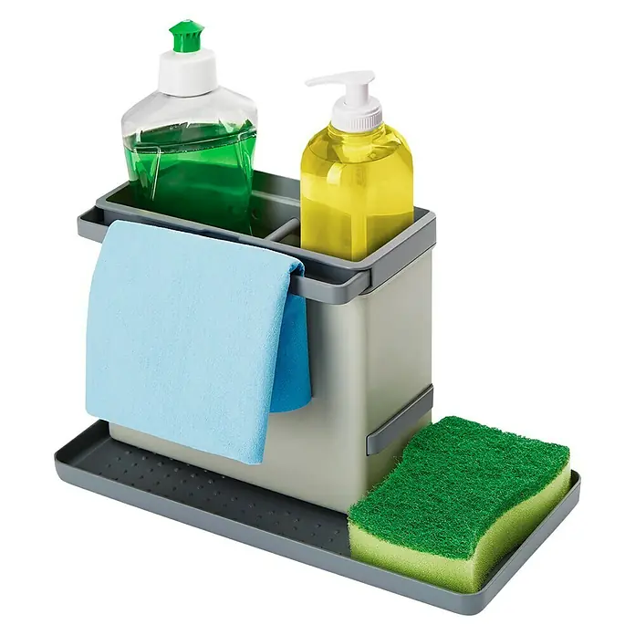 Metaltex Spülbecken-Organizer Tidy-Tex - L x B x H: 24 x 13 x 14 cm, Grau - Detailaufnahme