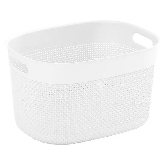 Keter Korb Filo L - L x B x H: 29 x 38 x 22 cm, Weiß - Ansicht von oben
