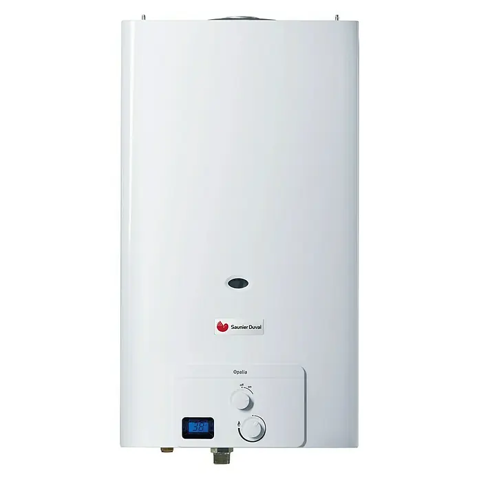 Saunier Duval Calentador estanco Opalia F11/2 - 19,7 kW, Caudal de agua: 11 l/min, Gas butano