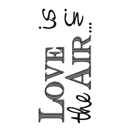 Adhesivos decorativos Love is in the air