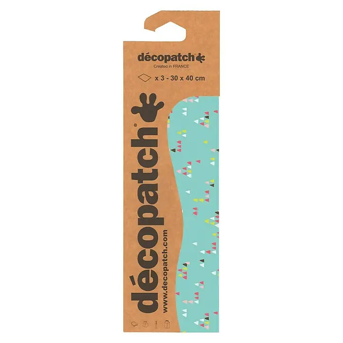 Décopatch Papel decorativo Apache - Multicolor, 3 ud., 40 x 30 cm