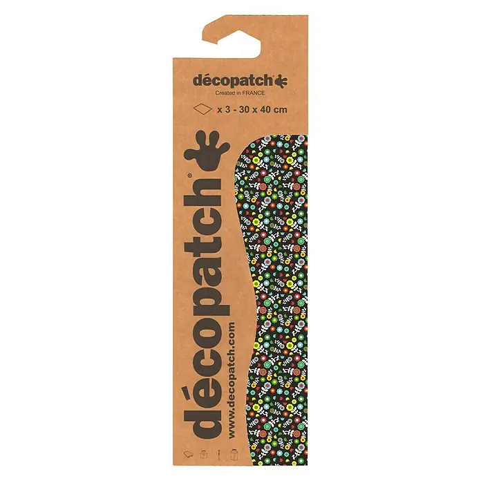 Décopatch Papel decorativo Adec - Multicolor, 3 ud., 40 x 30 cm