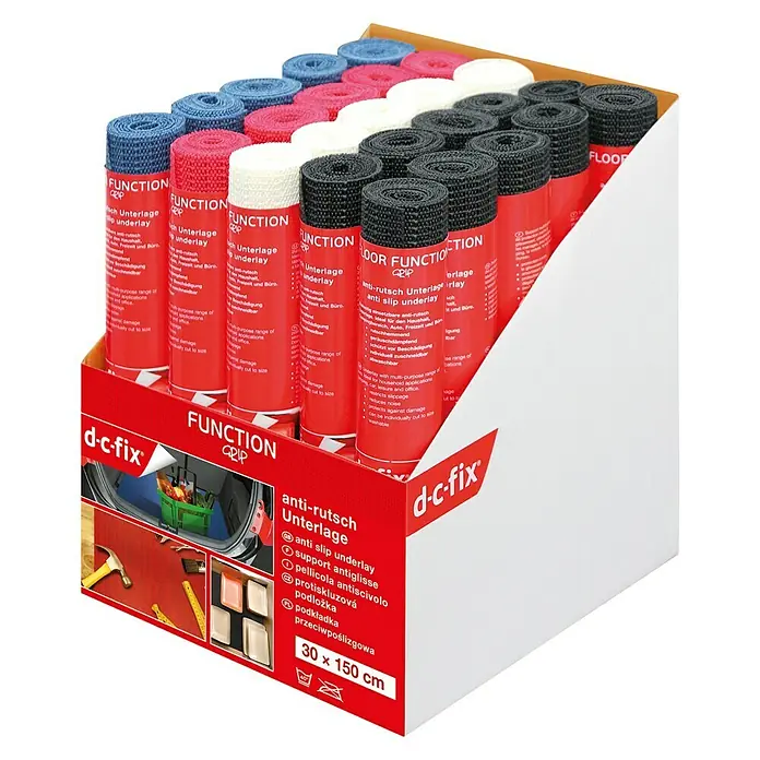 Estera antideslizante Grip surtido - 1,5 m x 30 cm, Polipropileno, Colores surtidos