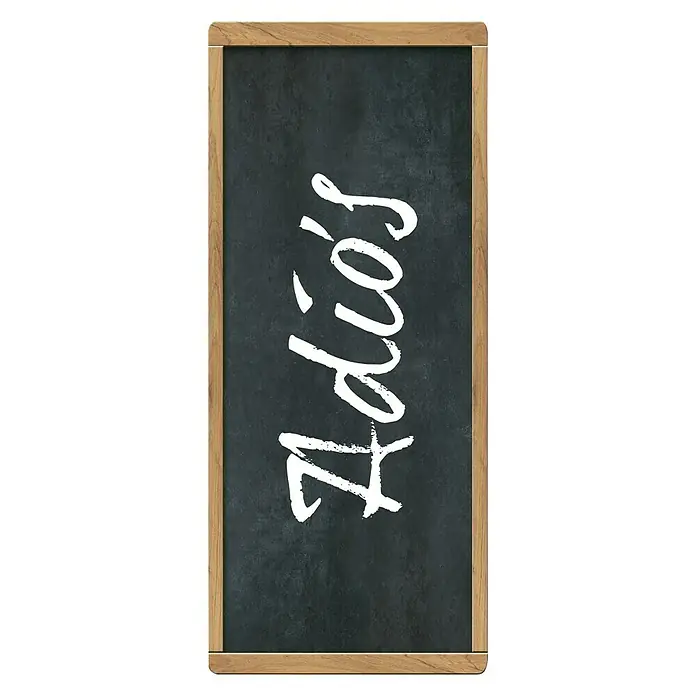Adhesivos decorativos Bienvenido Adiós classic - Lámina adhesiva decorativa, 31 x 15 cm, Pizarra/Blanco/Marrón