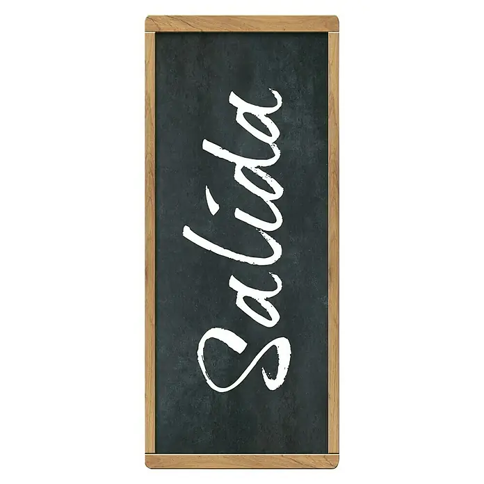 Adhesivos decorativos Entrada Salida classic - Lámina adhesiva decorativa, 31 x 15 cm, Pizarra/Blanco/Marrón