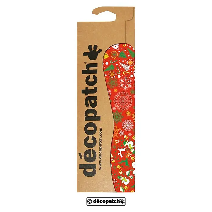 Décopatch Papel decorativo Navidad - Rojo, 3 ud., 40 x 30 cm
