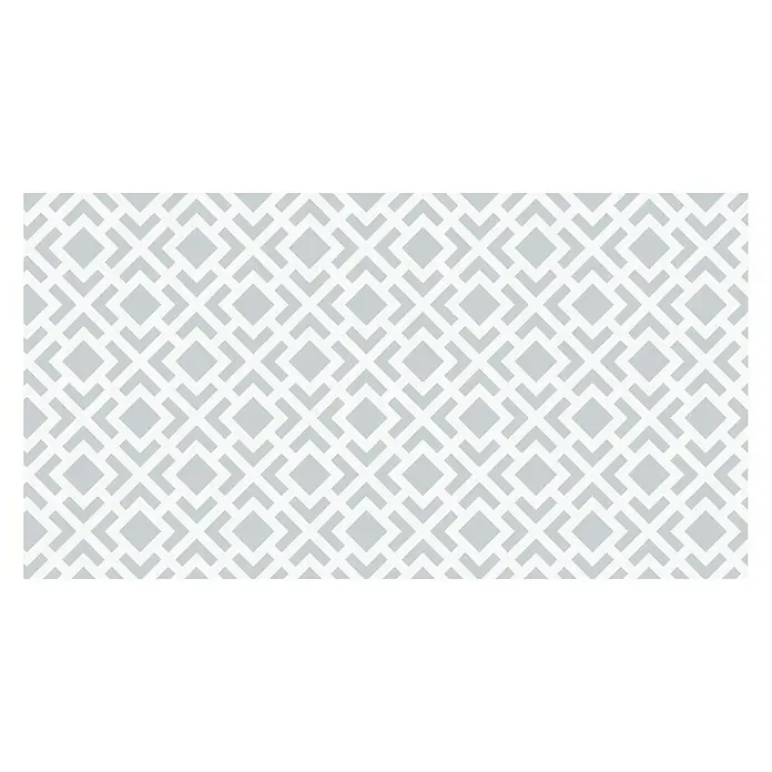 Alfombra Living geométrica - Gris, 150 x 80 cm, 70% PVC y 30% PES