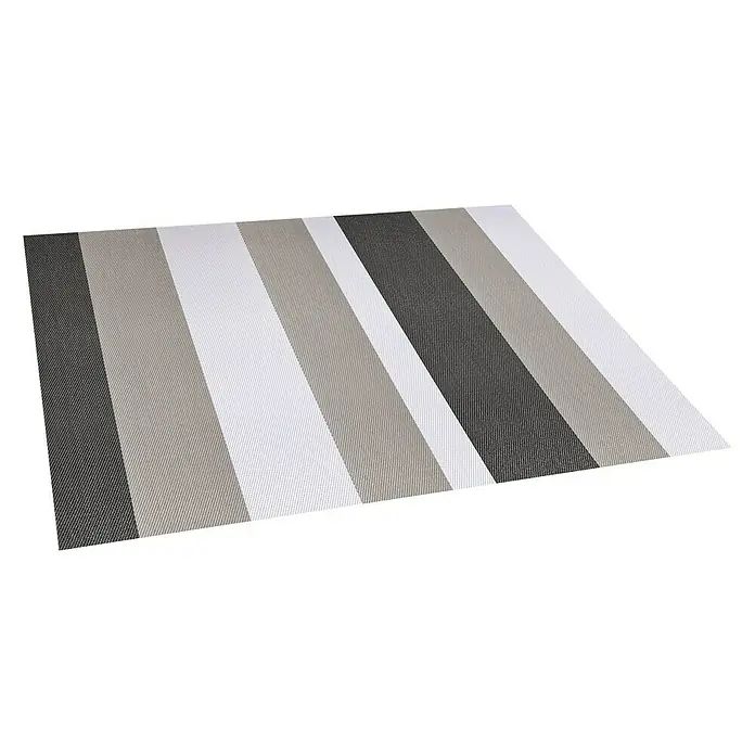 Alfombra Living Stripes - Gris, 180 x 120 cm, 70% PVC y 30% PES