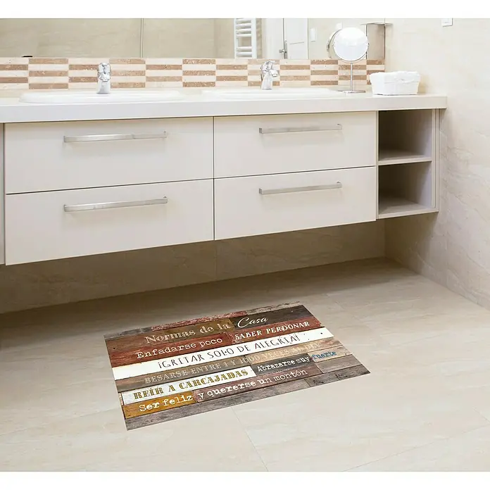Alfombra de vinilo Croma Normas - Multicolor, 75 x 45 cm