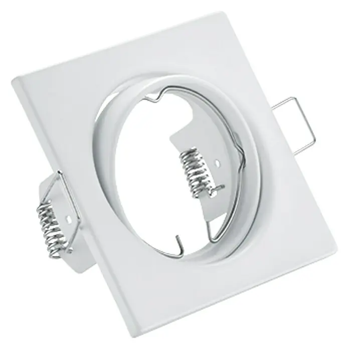 Trio Lighting Foco empotrable cuadrado Jura - 15 W, GU10, Blanco