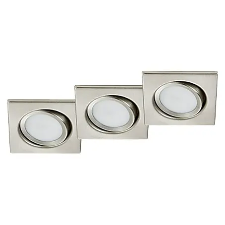 Trio Lighting  Set de focos LED empotrables Rila cuadrado