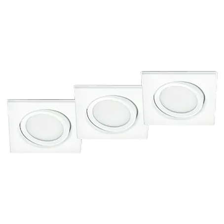 Trio Lighting  Set de focos LED empotrables Rila cuadrado