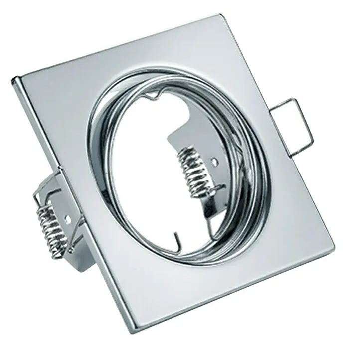 Trio Lighting Foco empotrable cuadrado Jura - 15 W, GU10, Cromo