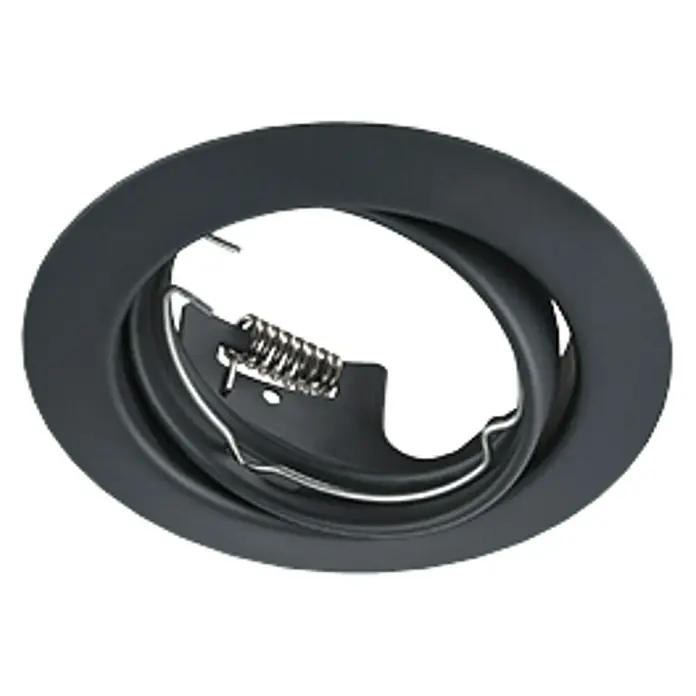 Trio Lighting Foco empotrable Jura - 15 W, GU10, Negro, Diámetro: 8,3 cm