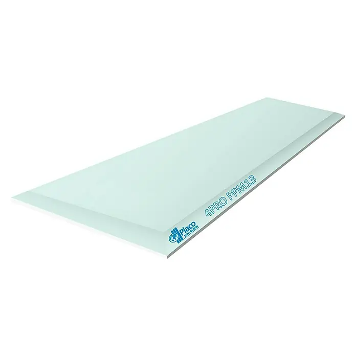 Placo Saint-Gobain Placa de yeso laminado 4PRO PPM 13 - 2 x 1,2 m, Espesor: 13 mm