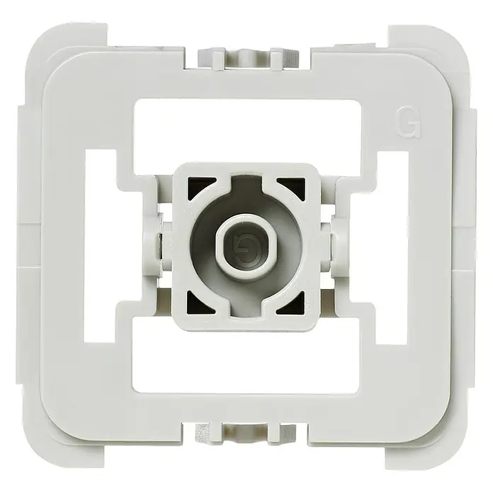 Homematic IP Adapter Gira 55 - 1 Stk., Passend für: Gira Schalterprogramme Standard 55/E2/Event/Esprit/E22/ClassiX/E3/Studio - Vorderansicht