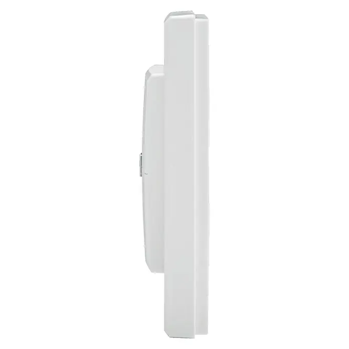 Homematic IP Funk-Wandtaster HmIP-WRC2 - 2-fach, Batteriebetrieben, Weiß, 19 x 86 x 86 mm - Linke Seitenansicht
