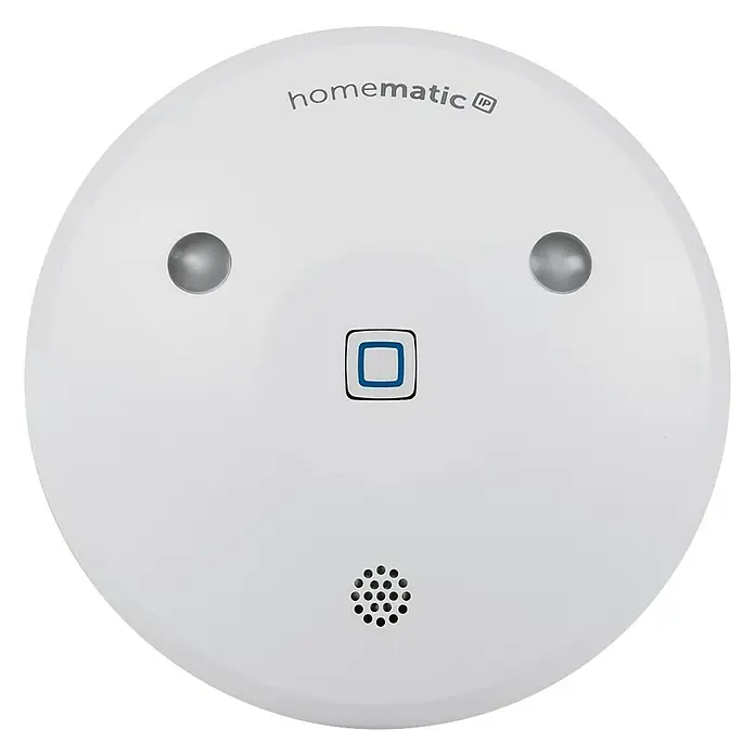 Homematic IP Alarmsirene HmIP-ASIR-2 - Batteriebetrieben, Alarmsignal: 90 dB, Ø x H: 12,4 x 4,5 cm - Vorderansicht