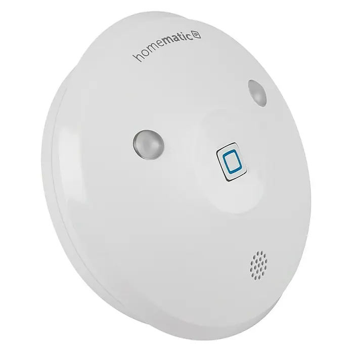 Homematic IP Alarmsirene HmIP-ASIR-2 - Batteriebetrieben, Alarmsignal: 90 dB, Ø x H: 12,4 x 4,5 cm - Rechte Seitenansicht
