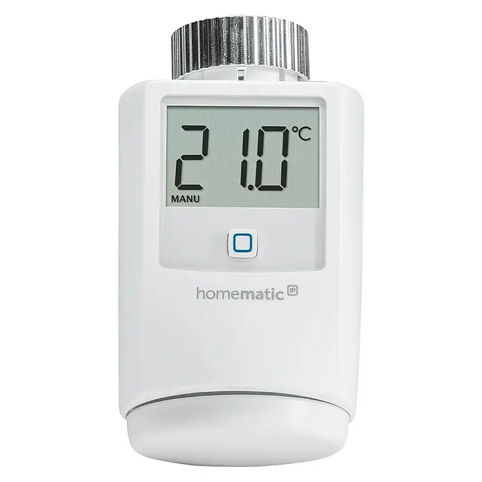 Homematic IP Heizkörper-Thermostat HmIP-eTRV-2 - Ventilanschluss: M30 x 1,5 mm, Batteriebetrieben - Vorderansicht
