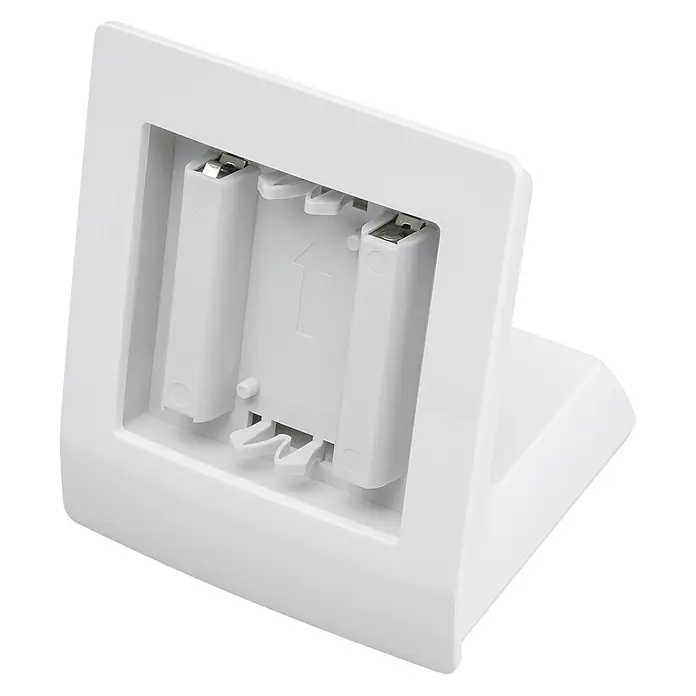 Homematic IP Halterung Tischaufsteller - Batteriebetrieben, 7,9 x 9 x 6,7 cm, Weiß - Linke Seitenansicht