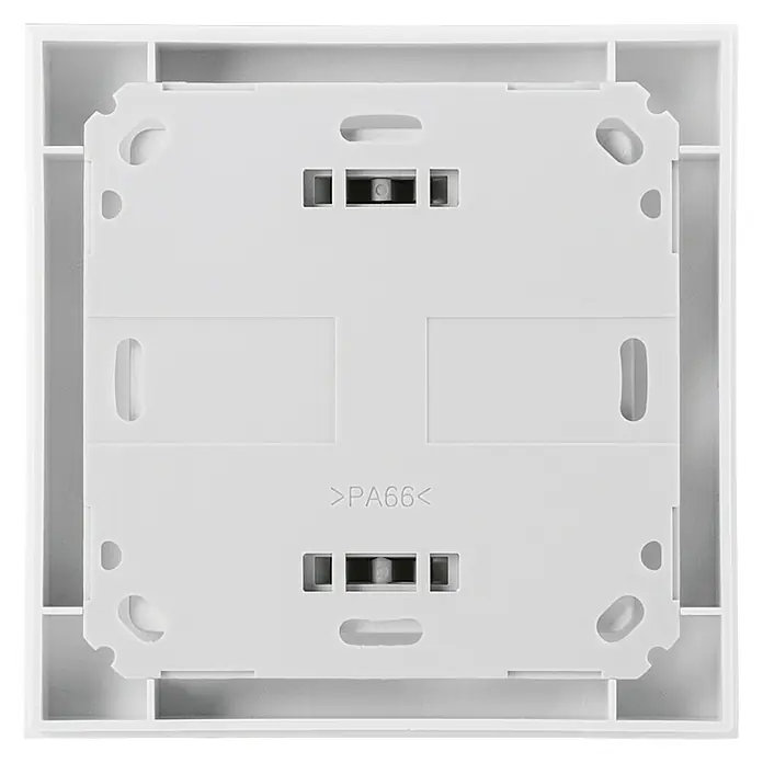 Homematic IP Funk-Temperatursensor HmIP-STHD - Weiß, 25 x 86 x 86 mm, Batteriebetrieben, Display - Rückansicht