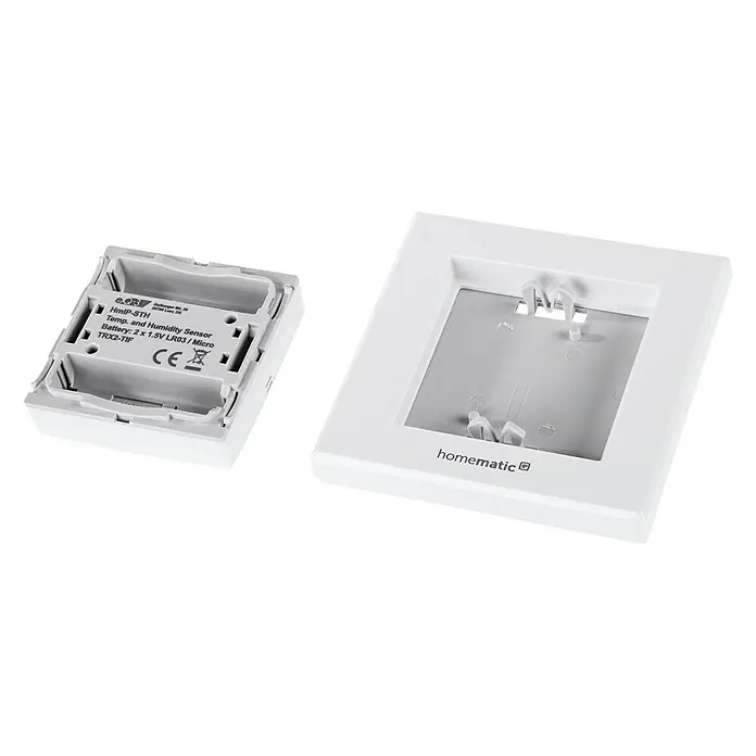 Homematic IP Funk-Temperatursensor HmIP-STH - Weiß, 20 x 86 x 86 mm, Batteriebetrieben - Detailaufnahme