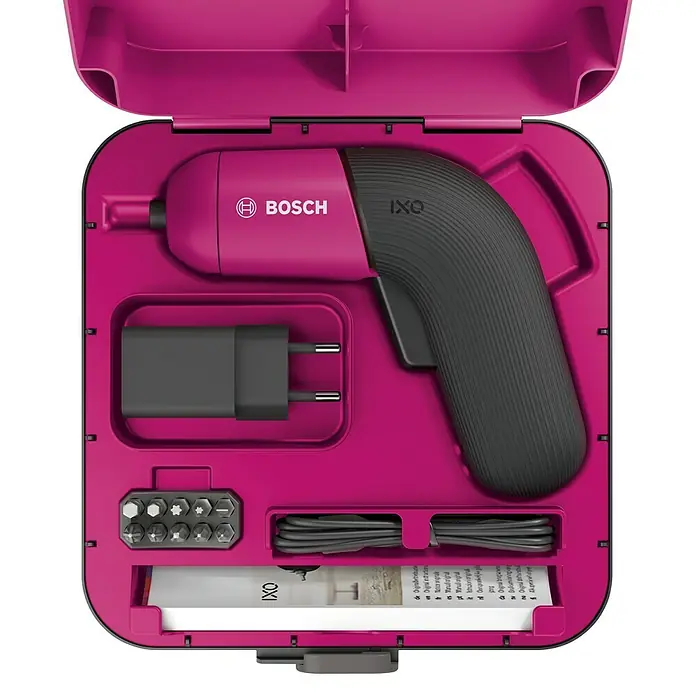 Bosch Akkuschrauber IXO VI Colour Edition - 3,6 V, 1 Akku, Leerlaufdrehzahl: 0 U/min - 215 U/min - Linke Seitenansicht