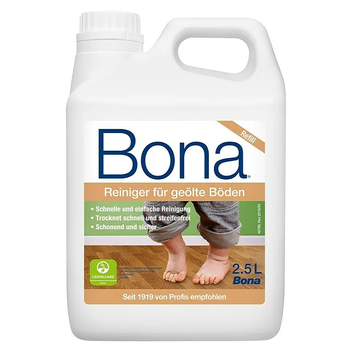 Bona Bodenreiniger Reiniger für geölte Böden - 2,5 l, Kanister - Vorderansicht