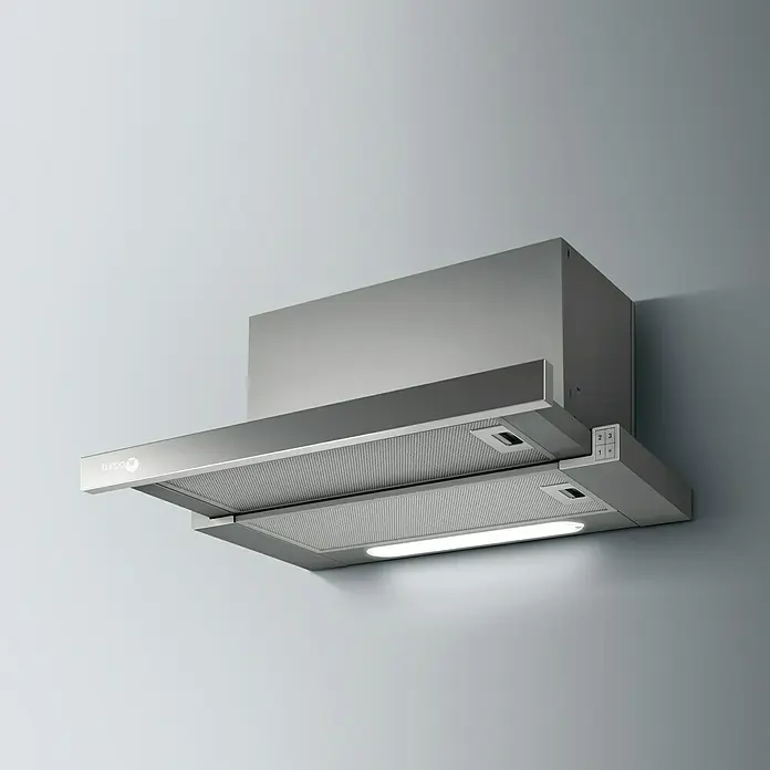 Turboair Campana integrable TT26 - Ancho: 60 cm, Potencia de aire máx.: 581 m³/h, Acero inoxidable