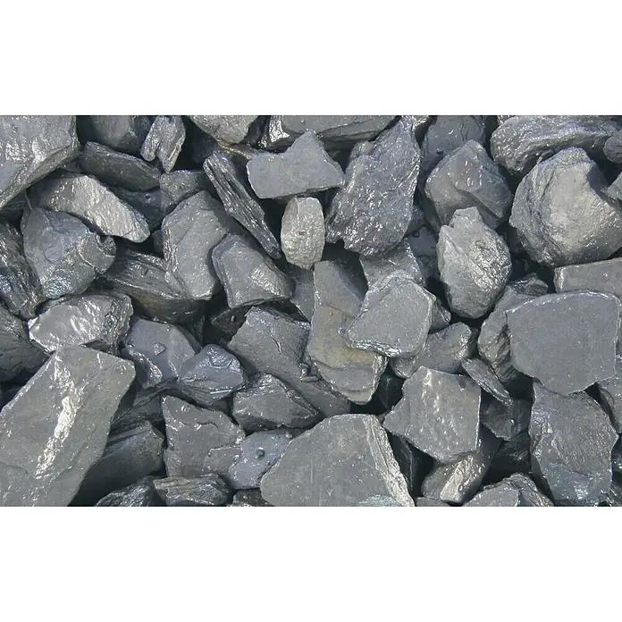 Min2C Schieferplättchen - Schwarz, 20 kg, Körnung: 22 mm - 40 mm