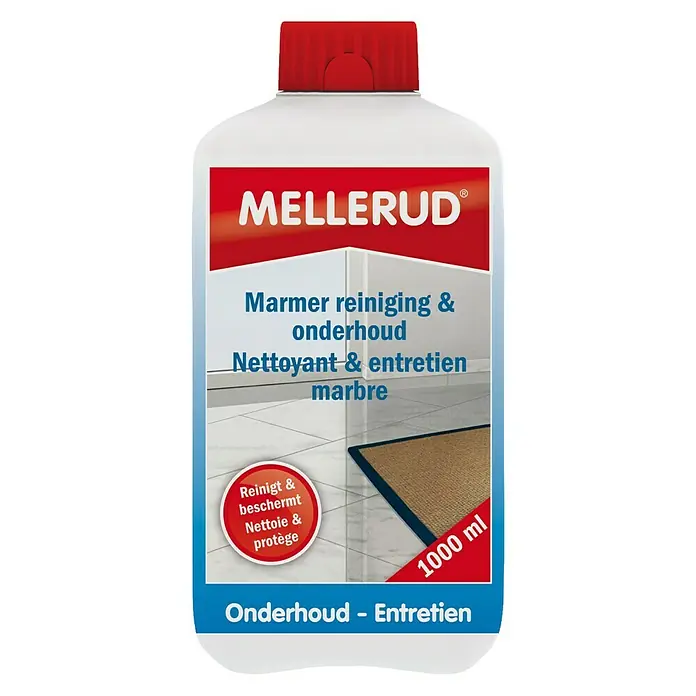 Mellerud Reinigings- en onderhoudsmiddel Marmer - 1 l, Fles met kindveilige sluiting