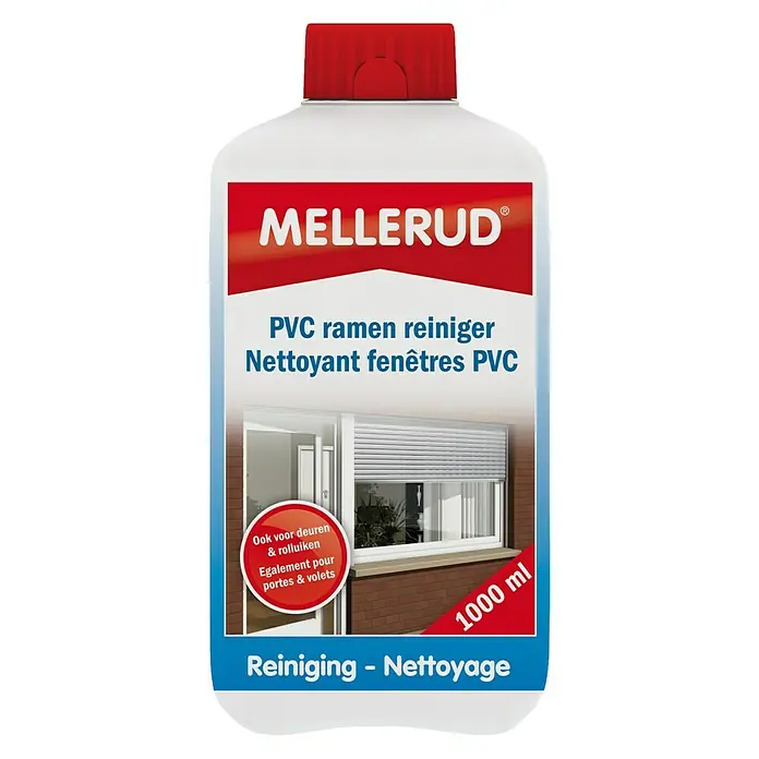 Mellerud Reiniger voor kunststof kozijnen - 1 l, Fles met kindveilige sluiting