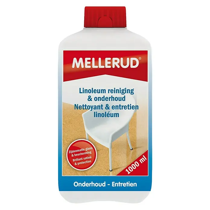 Mellerud Reinigings- en onderhoudsmiddel Linoleumvloeren - 1 l, Fles met kindveilige sluiting