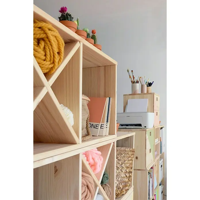Astigarraga Dinamic Botellero - L x An x Al: 33 x 32,5 x 32,5 cm, Madera