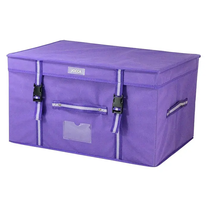 Jocca Caja para ropa con bolsa - L x An x Al: 58 x 38 x 30 cm, Polipropileno, Lila