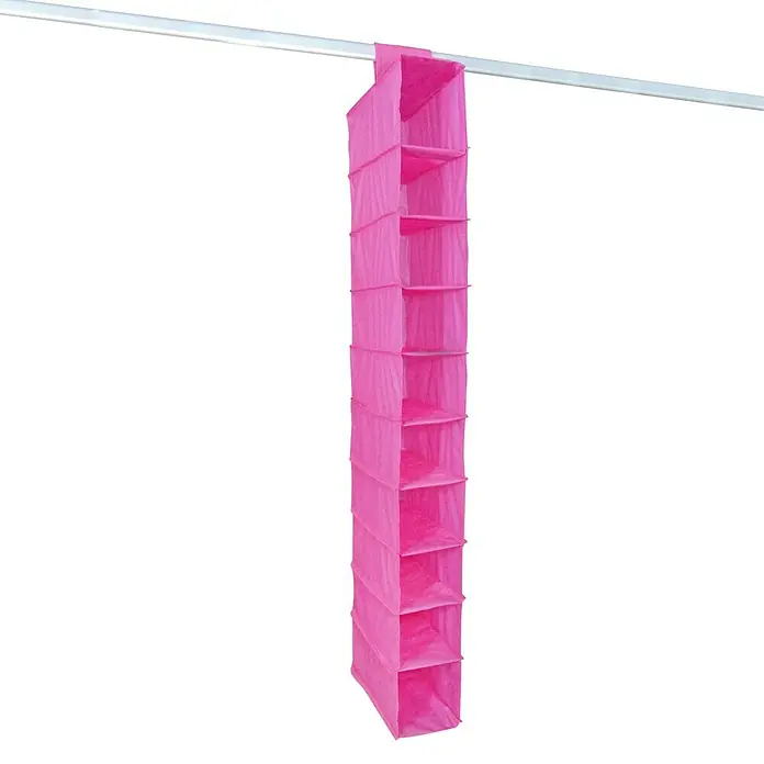 Jocca Organizador colgante - Número de compartimentos: 10 ud., Rosa