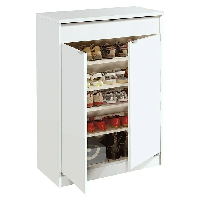 Muebles Pitarch Zapatero Berlín - L x An x Al: 37 x 74 x 101 cm, Blanco