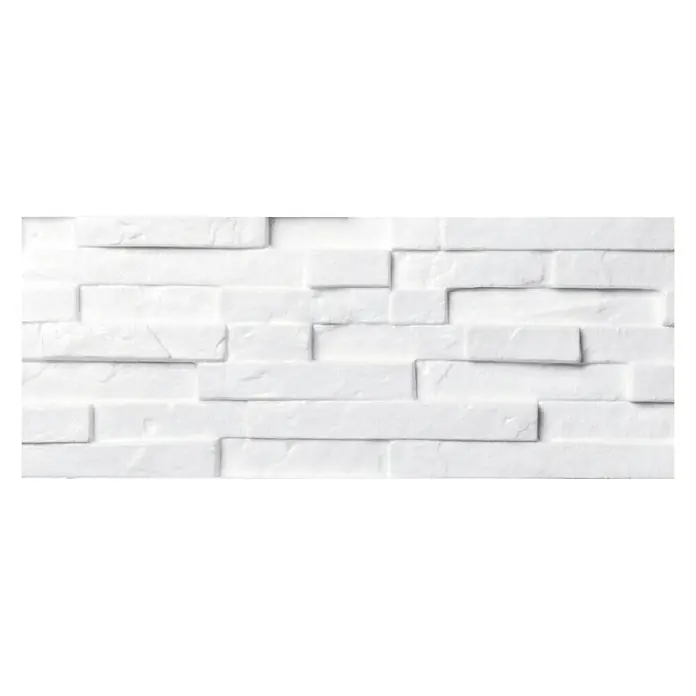 Verblendstein Ambiente - Weiß, 50 x 20 x 2,5 cm, Expandiertes Polystyrol - Vorderansicht