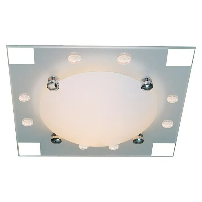 Tween Light Plafón LED Procida - 12 W, L x An x Al: 33 x 33 x 10 cm, Gris, Blanco cálido
