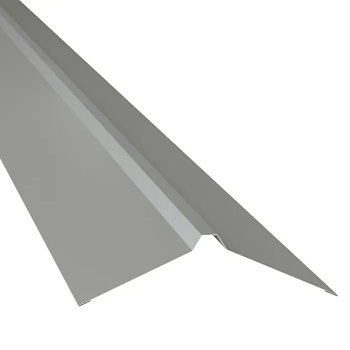 Probau Dachfirst Gerade PP12 - Natur, Länge: 100 cm, Stahl - Vorderansicht