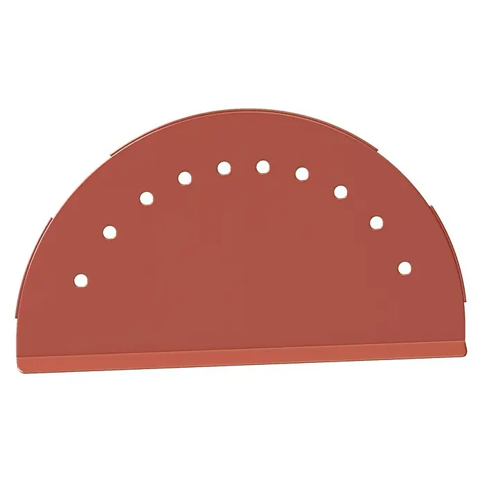 Probau Firstkappe - Terrakotta, Länge: 28 cm, Stahl - Vorderansicht