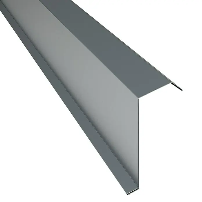 Probau Kantenwinkel PP12 - Grau, Länge: 100 cm, Stahl - Vorderansicht