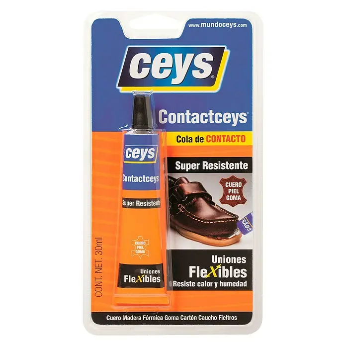Ceys Adhesivo de contacto - 30 ml, Amarillo
