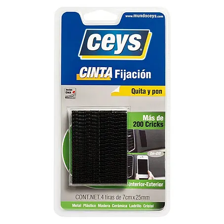 Ceys  Cinta de fijación Quita y pon