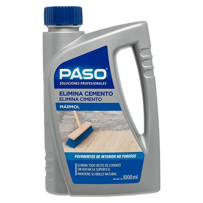 Paso Eliminador de cemento Mármol interior - 1 l, Botella