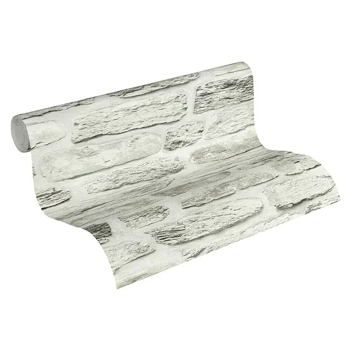 AS Creation Il Decoro Vliestapete - Beige, Steinoptik, 10,05 x 0,53 m - Ansicht von oben