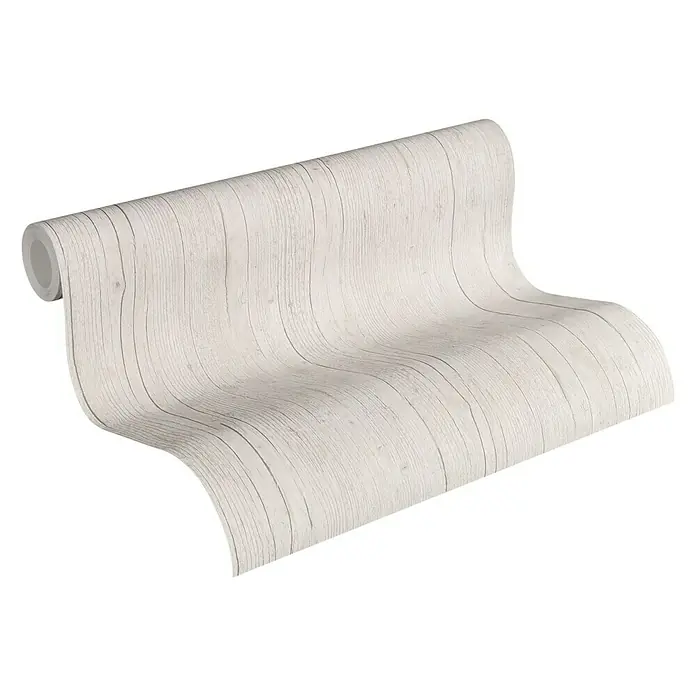 Lutèce Authentic Walls 2 Vliestapete - Creme, Holzoptik, 10,05 x 0,53 m - Ansicht von oben
