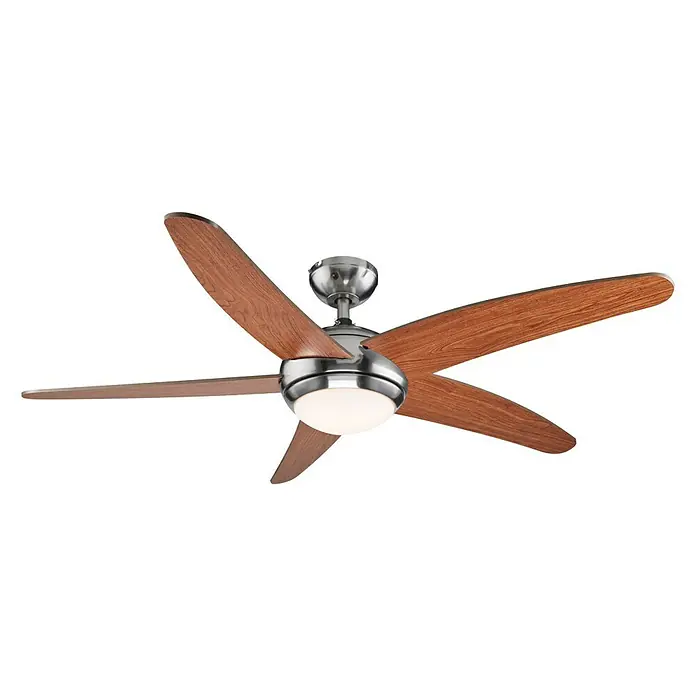 Proklima Stropni ventilator Fabiola - 132 cm, Wenge-višnja - Pogled sprijeda